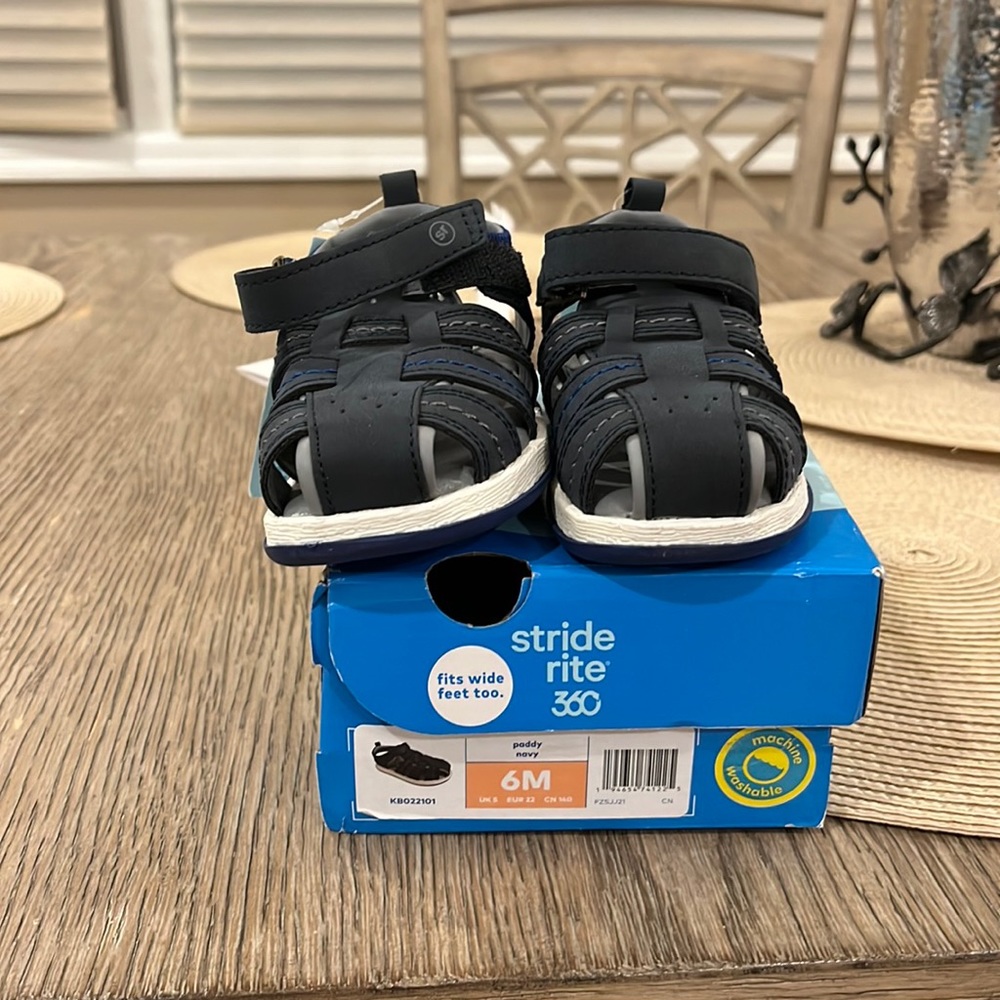 Toddler boy stride rite sandals- brand new never worn